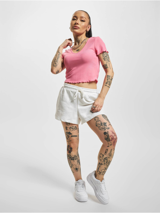 Only Tops sans manche Kika V Neck Crop magenta